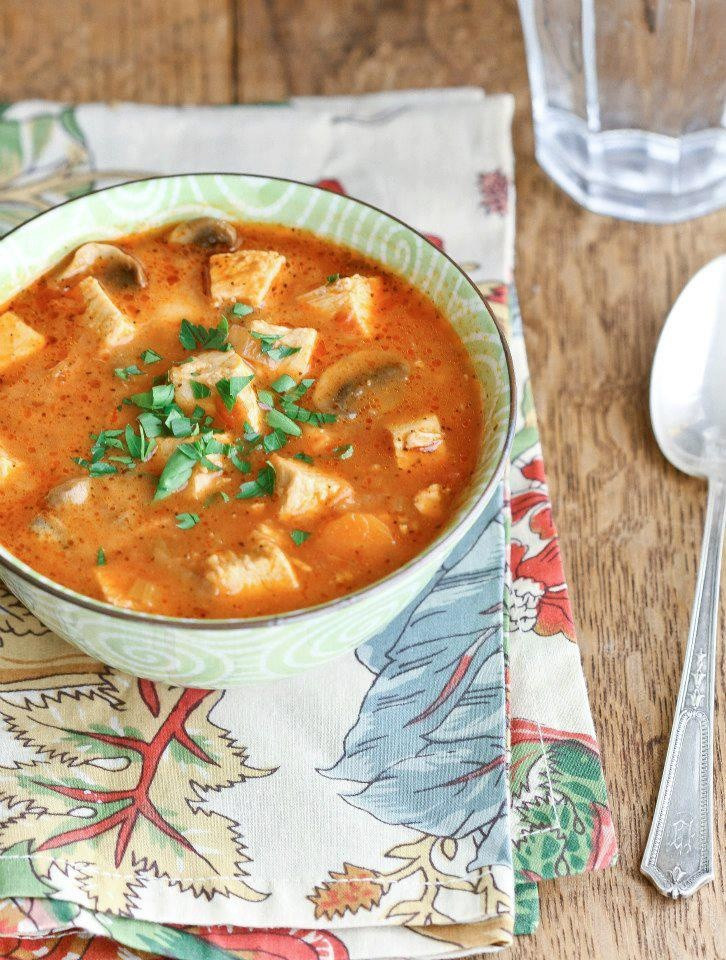 Chicken Tomato Soup
 Creamy Chicken Ve able and Tomato Soup Deliciously