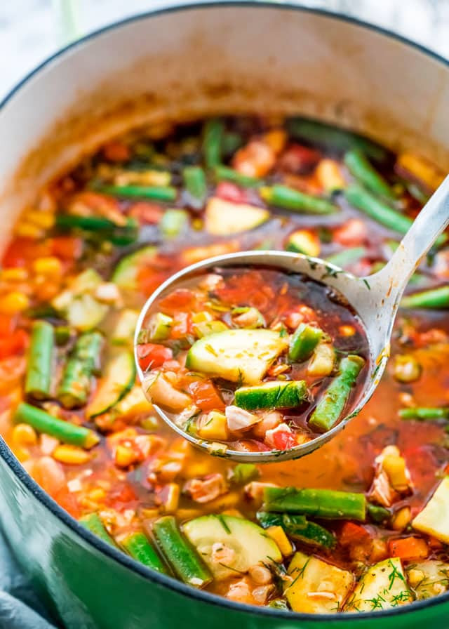 Chicken Veggie Soup
 Summer Chicken Ve able Soup Jo Cooks