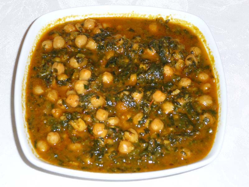 Chickpea Recipes Indian
 Chole Palak Chickpeas With Spinach Manjula s Kitchen