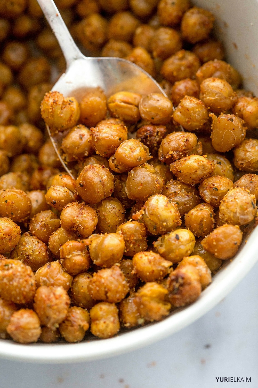 Chickpea Snacks Recipe
 Spicy Garlic Oven Roasted Chickpeas