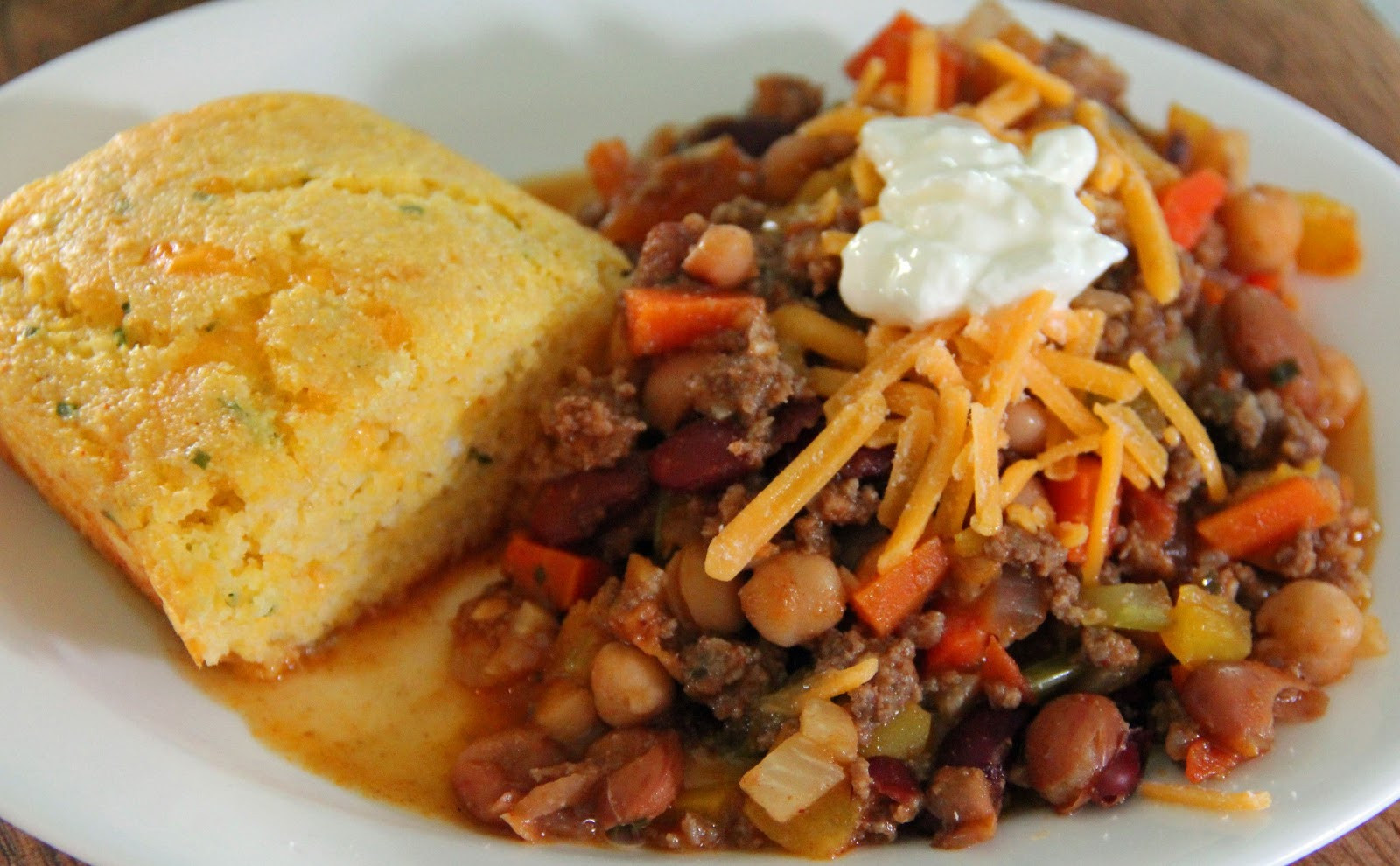 Chili And Cornbread
 Jo and Sue Chili and Cornbread for Two