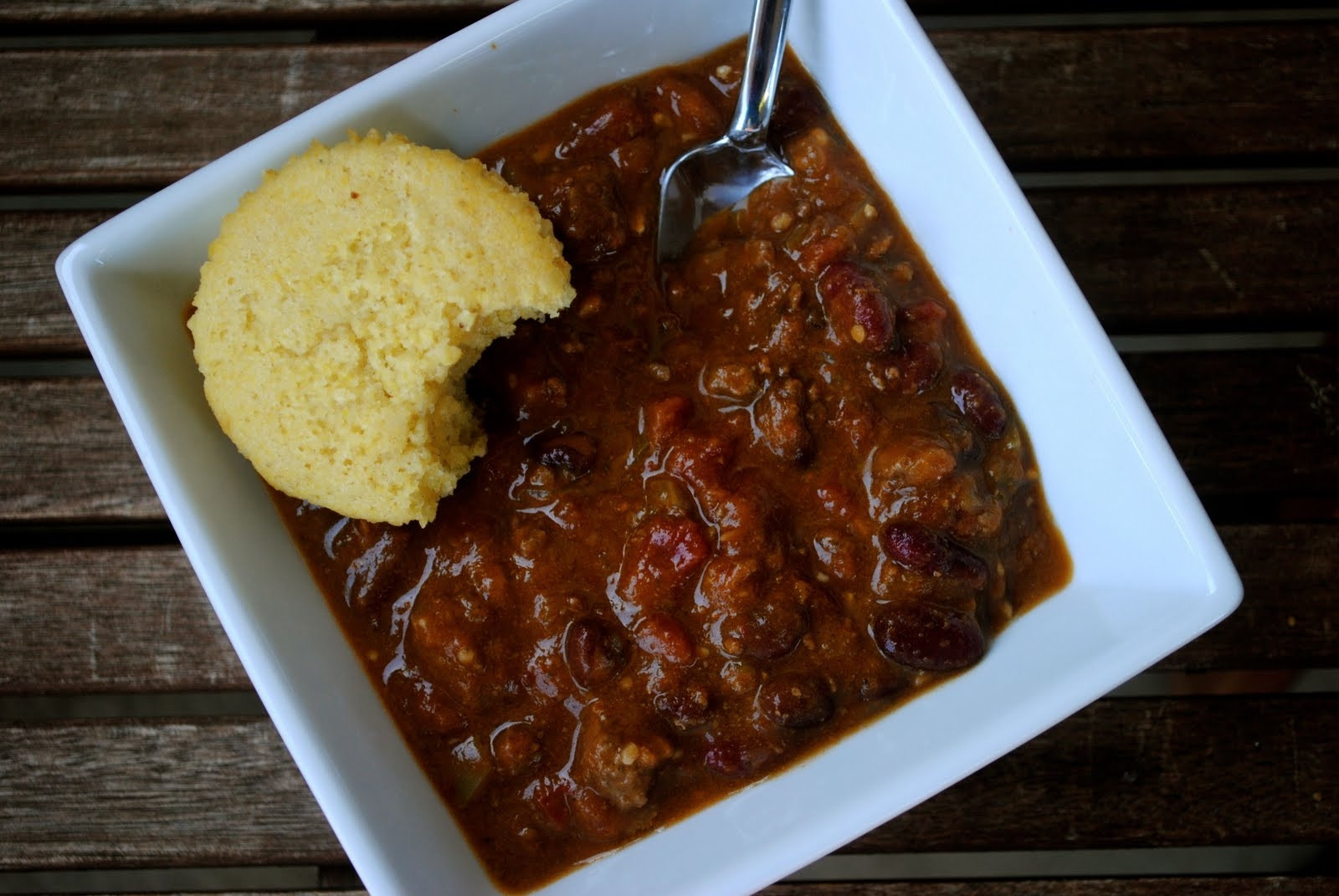 Chili And Cornbread
 Pumpkin Chili and Cornbread