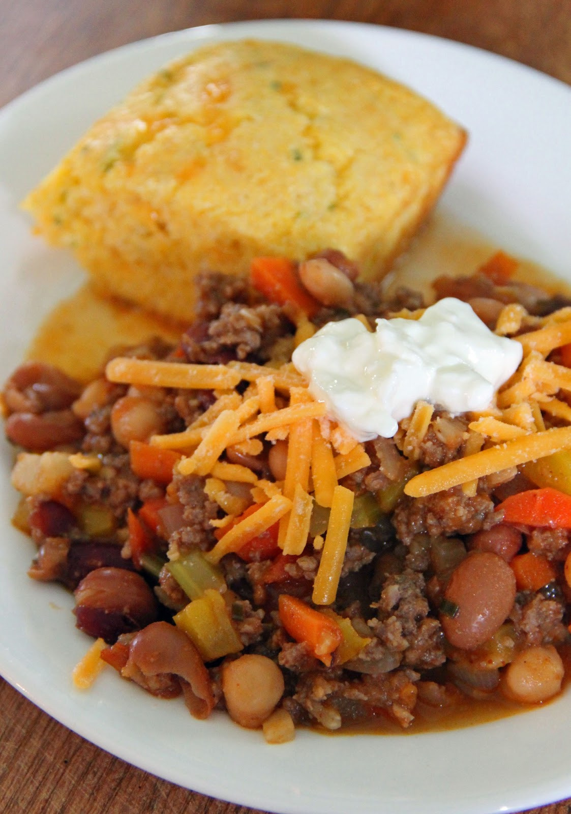 Chili And Cornbread
 Jo and Sue Chili and Cornbread for Two