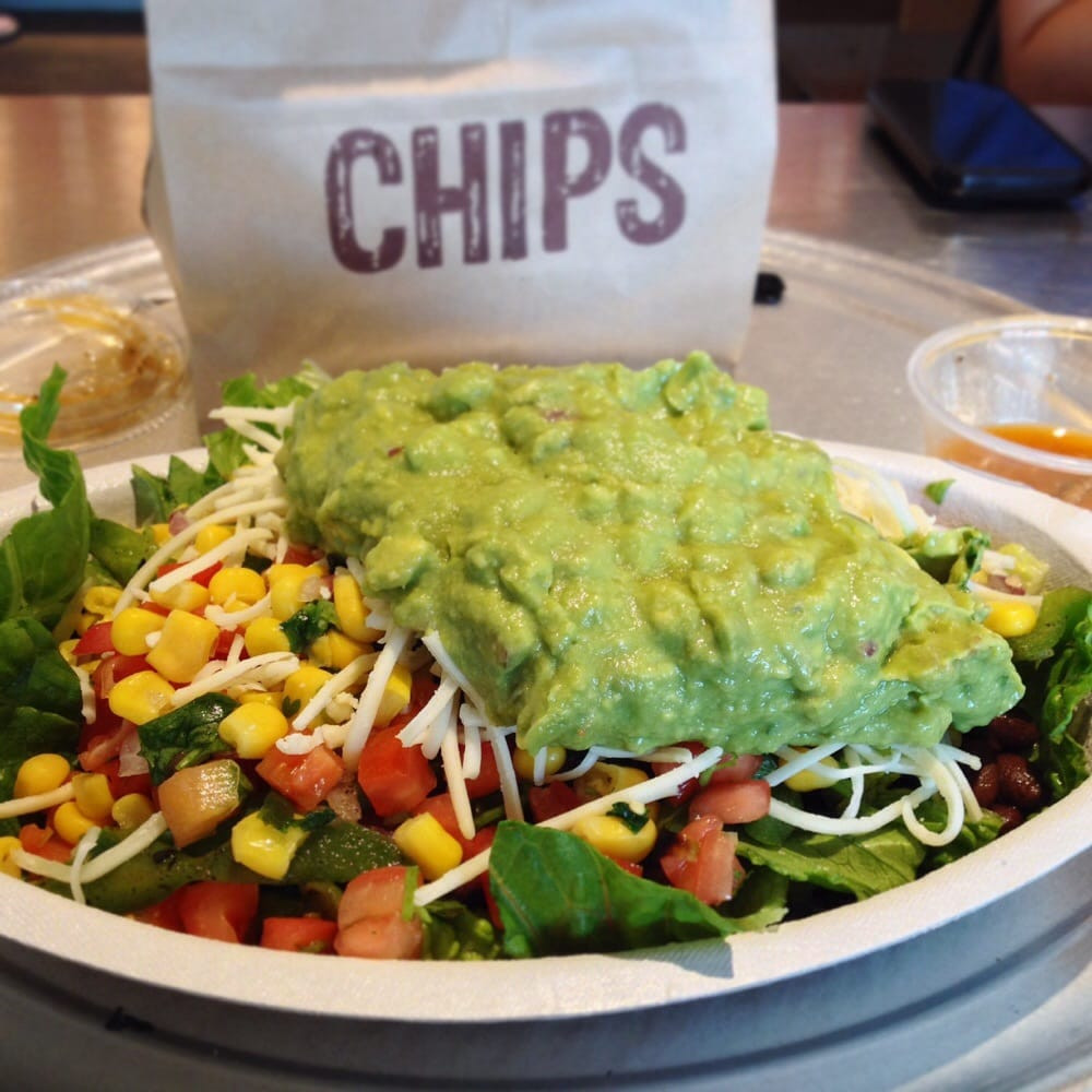 Chipotle Mexican Grill Guacamole
 Sometimes I like a side of salad with my guacamole Yelp