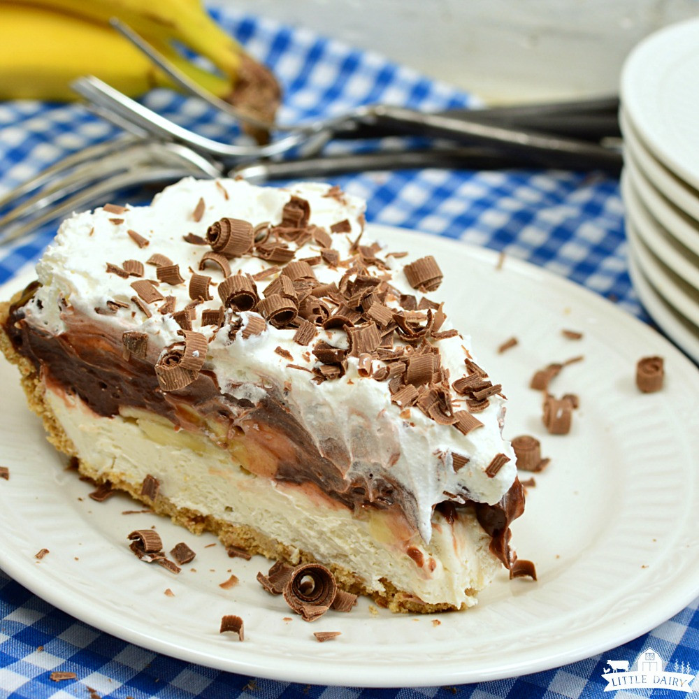 Chocolate Banana Cream Pie
 No Bake Chocolate Banana Cream Pie Little Dairy the