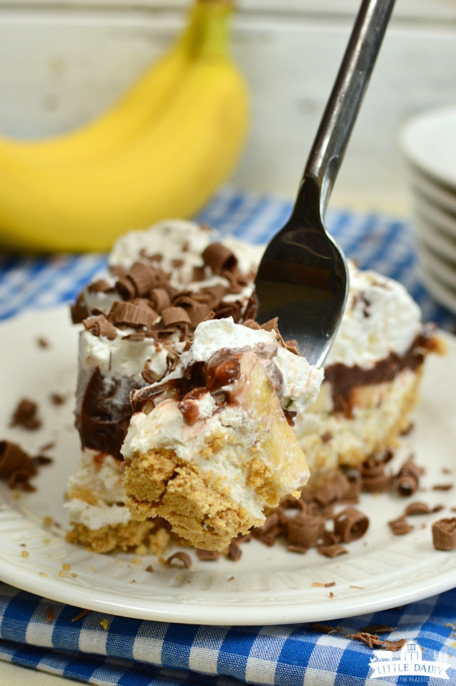 Chocolate Banana Cream Pie
 No Bake Chocolate Banana Cream Pie Little Dairy the
