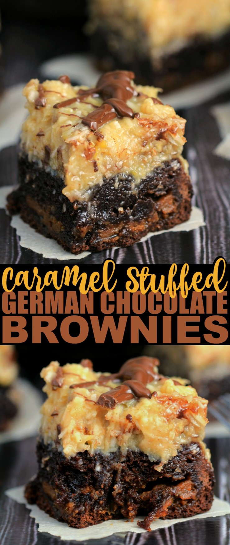 Chocolate Cake Mix Brownies
 Caramel Stuffed German Chocolate Brownies Frugal Mom Eh