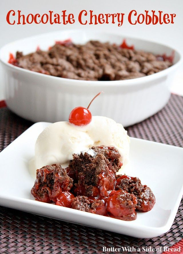 Chocolate Cherry Dessert
 Chocolate Cherry Cobbler love this bination recipe