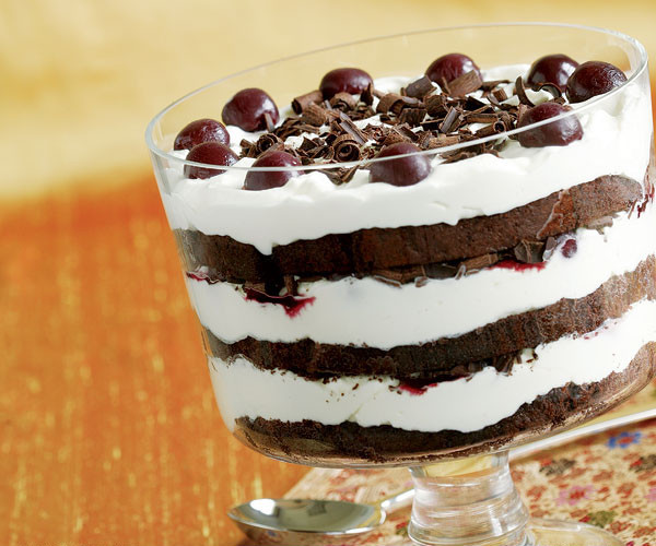 Chocolate Cherry Dessert
 chocolate cherry trifle dessert