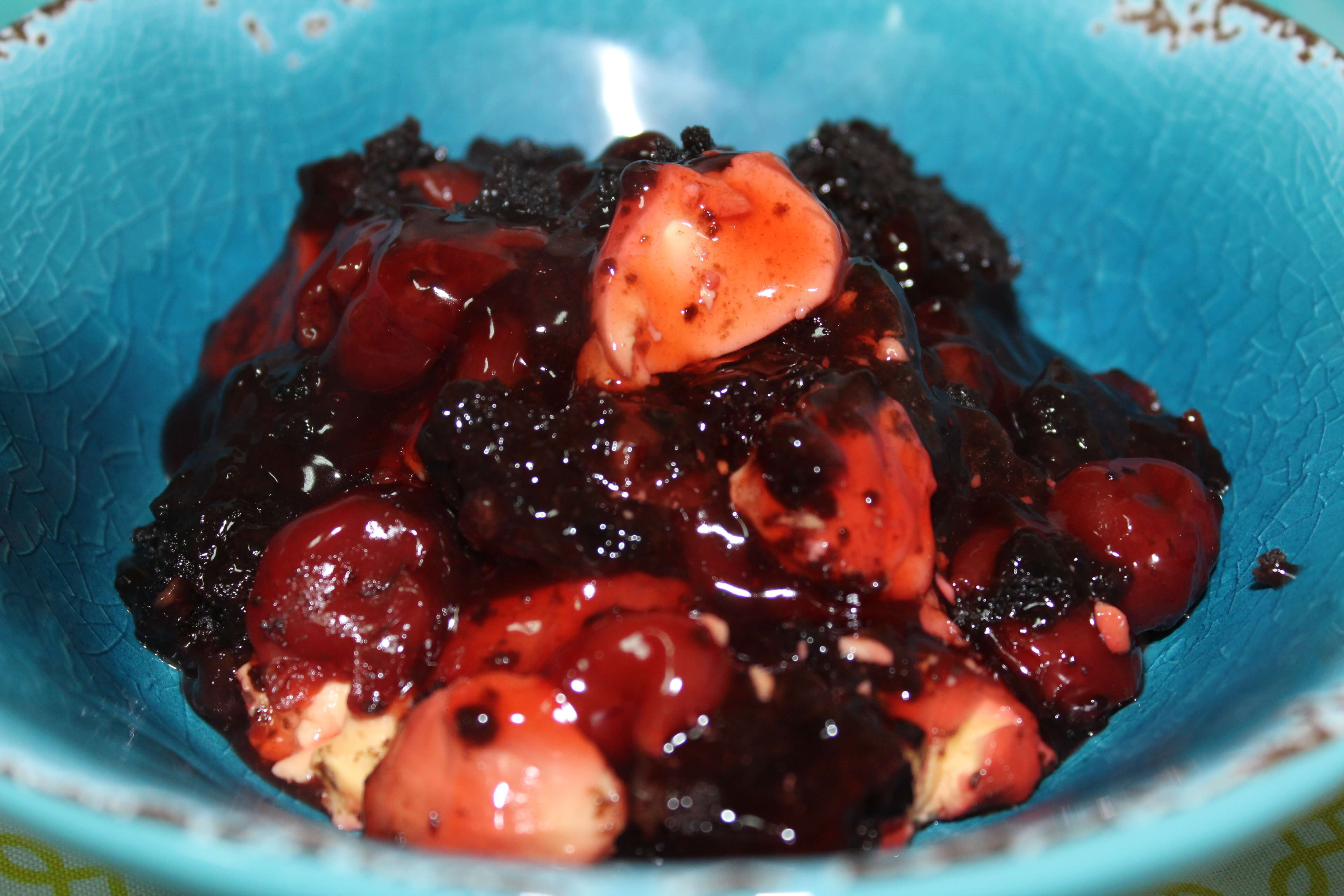 Chocolate Cherry Dessert
 Chocolate Cherry Cobbler in the Slow Cooker Recipe