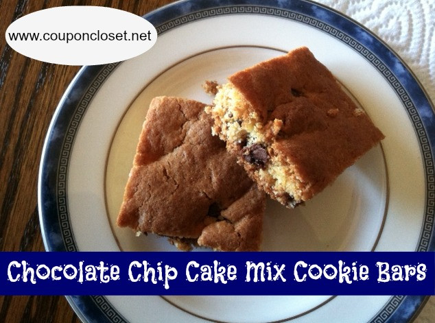 Chocolate Chip Cookie Bars With Cake Mix
 Chocolate Chip Cake Mix Cookie Bars Coupon Closet