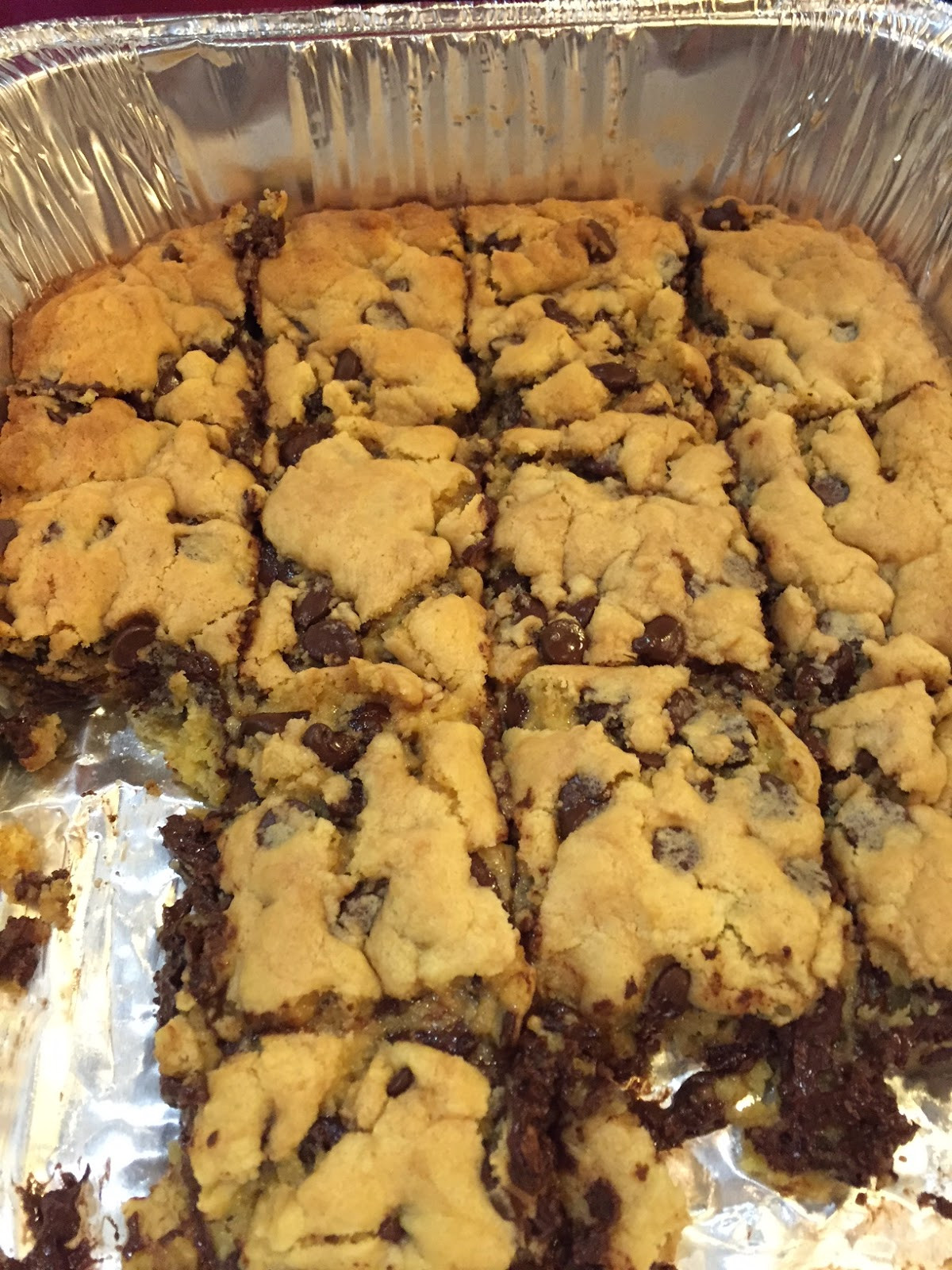 Chocolate Chip Cookie Bars With Cake Mix
 Lazy Chocolate Chip Cookie Bars