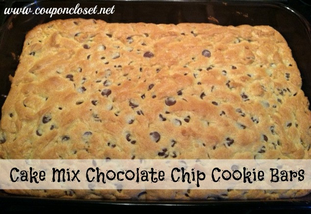 Chocolate Chip Cookie Bars With Cake Mix
 Chocolate Chip Cake Mix Cookie Bars Coupon Closet