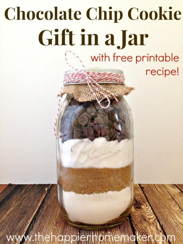 Chocolate Chip Cookies In A Jar
 Easy Chocolate Chip Cookie Mix in a Jar Gift and Free