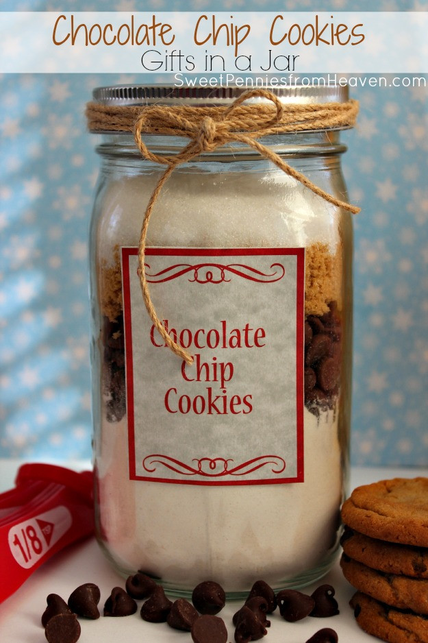 Chocolate Chip Cookies In A Jar
 Chocolate Chip Cookies Gifts in a Jar Recipe Frugal Gift