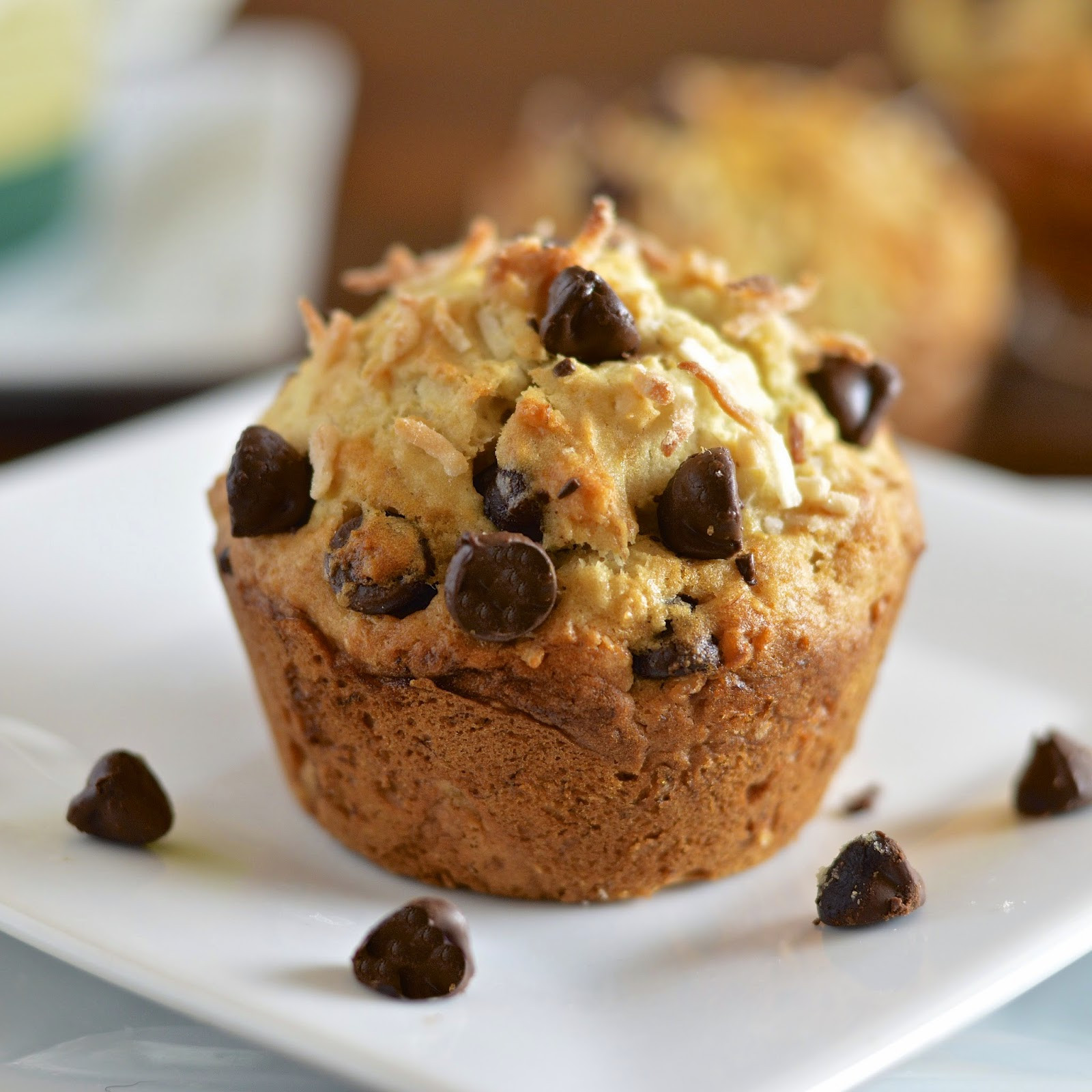 Chocolate Chip Muffins
 Banana Coconut Chocolate Chip Muffins