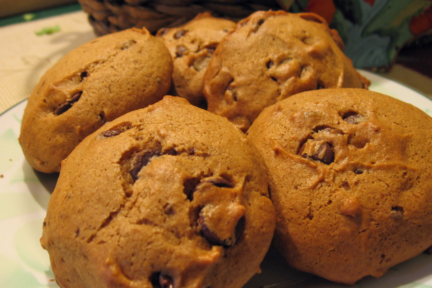 Chocolate Chip Pumpkin Cookies
 Delicious Dixie Pumpkin Chocolate Chip Cookies