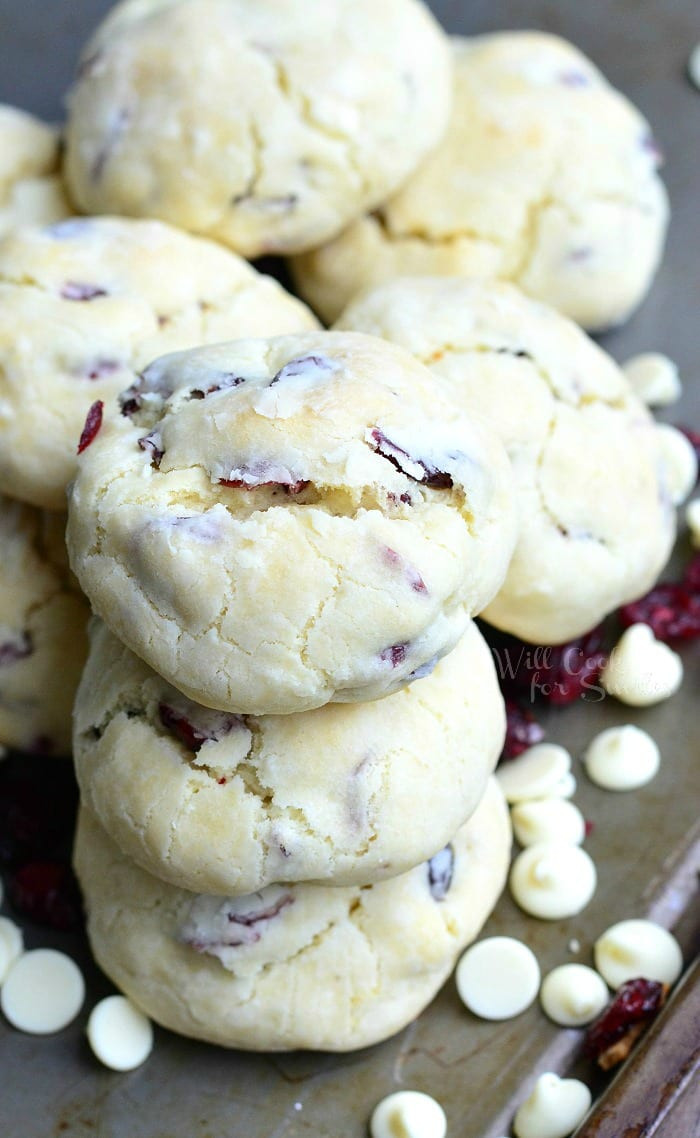 Chocolate Christmas Cookies
 White Chocolate Cranberry Soft and Chewy Crinkle Cookies