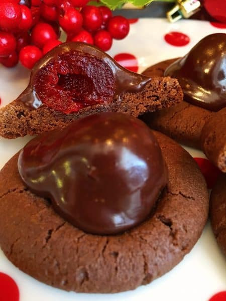 Chocolate Cover Cherry Cookies
 Chocolate Covered Cherry Cookies