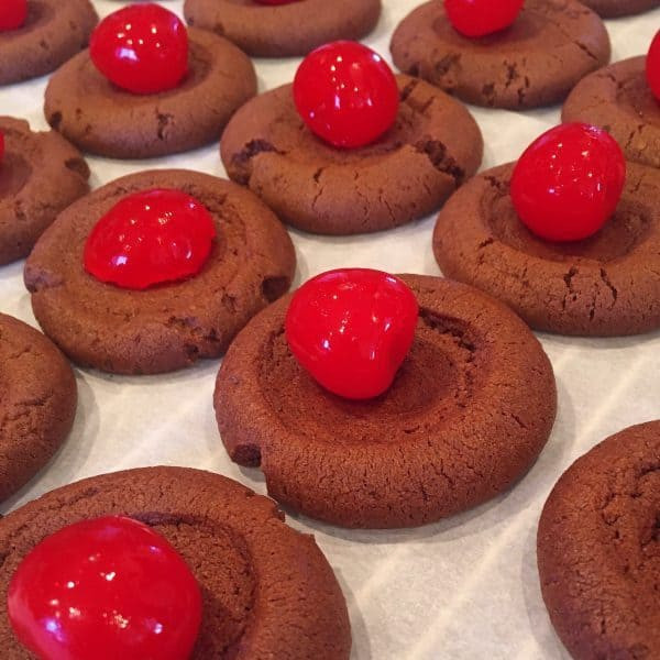 Chocolate Cover Cherry Cookies
 Chocolate Covered Cherry Cookies