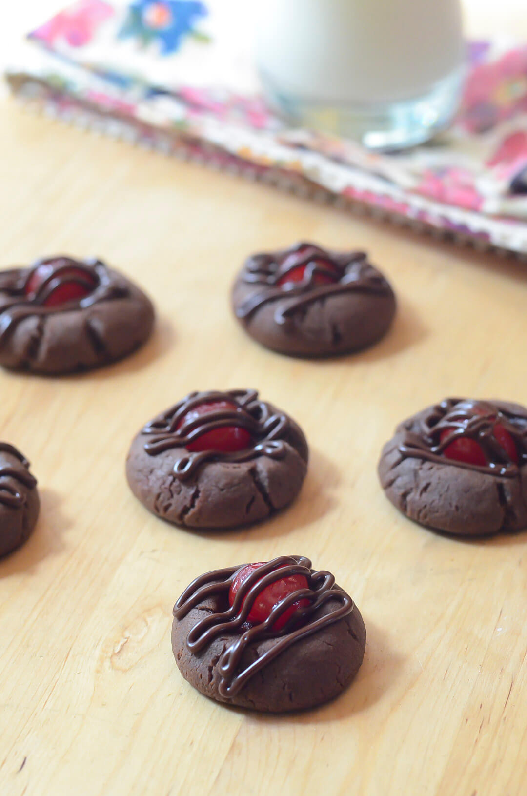 Chocolate Cover Cherry Cookies
 Chocolate Covered Cherry Cookies