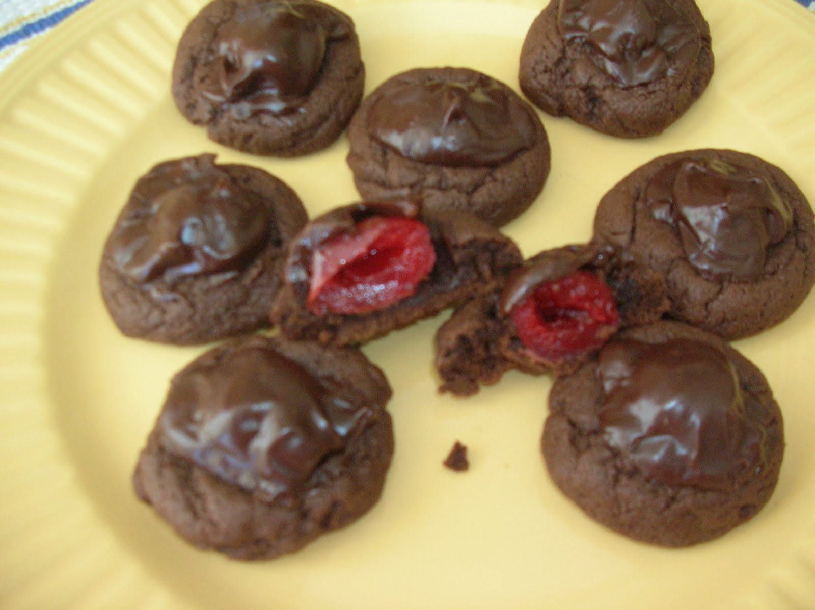 Chocolate Cover Cherry Cookies
 A Year of Cookies August 2010