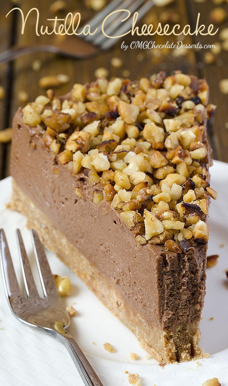 Chocolate Desserts Easy
 Nutella Cheesecake OMG Chocolate Desserts