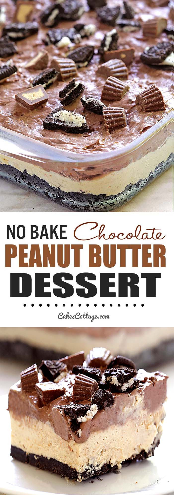 Chocolate Desserts Easy
 No Bake Chocolate Peanut Butter Dessert Cakescottage