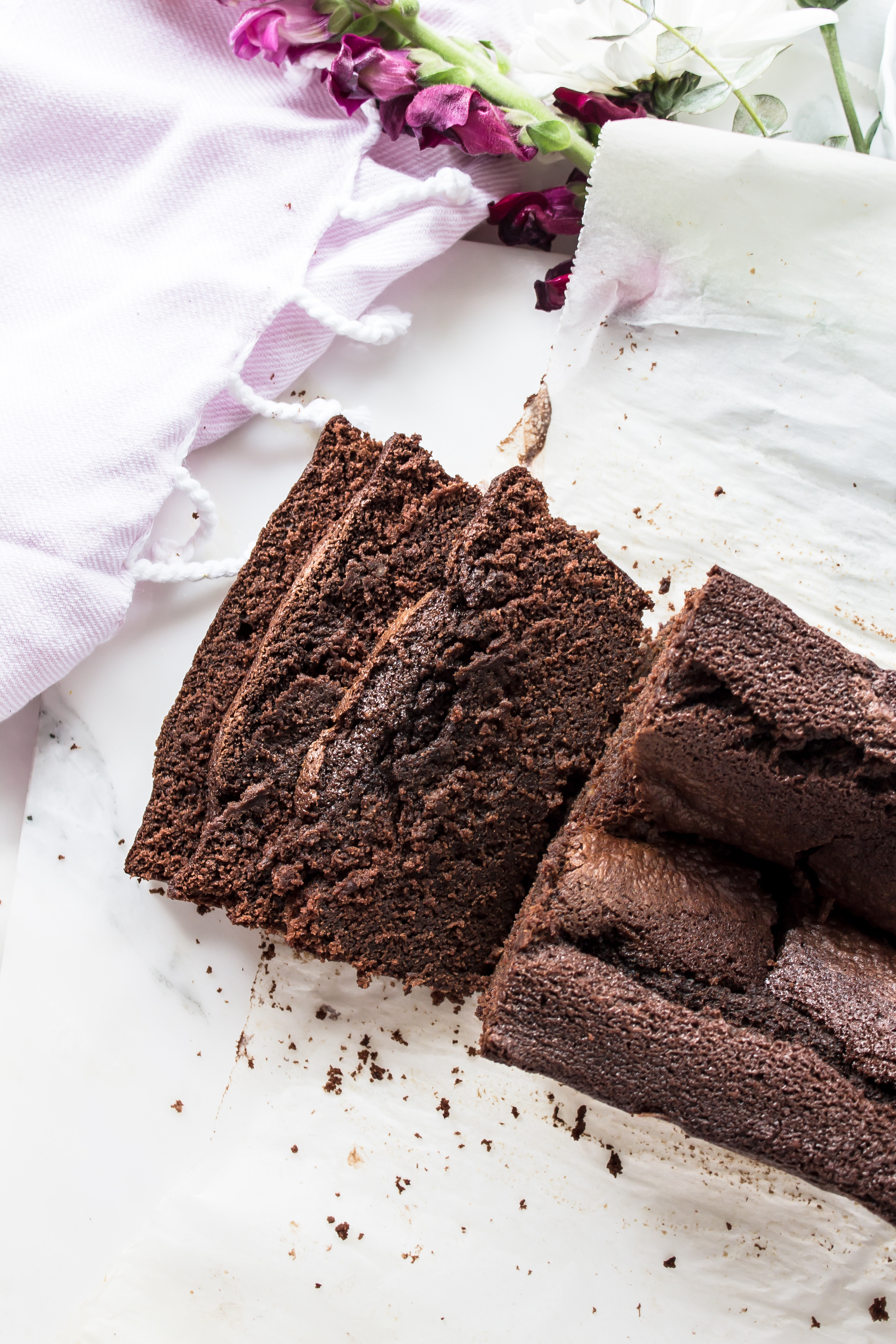 Chocolate Loaf Cake
 dense chocolate loaf cake Pass the Cookies