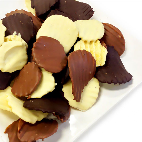 Chocolate Potato Chips
 Belgian Chocolate Covered Potato Chips by
