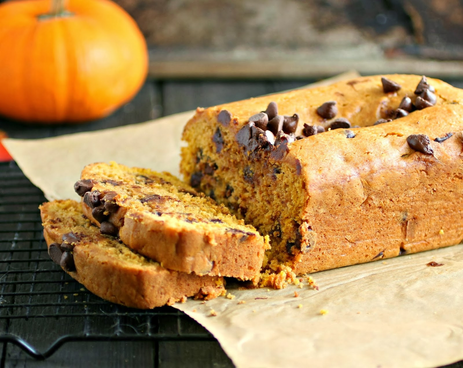 Chocolate Pumpkin Bread
 Hungry Couple Pumpkin Chocolate Chip Bread