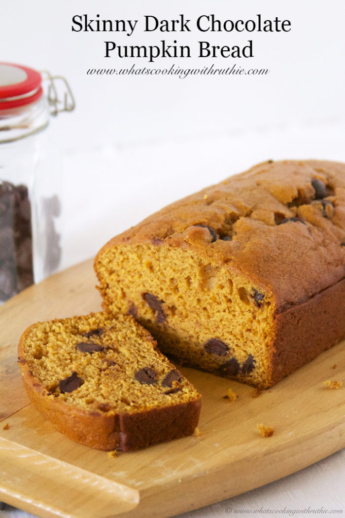 Chocolate Pumpkin Bread
 Skinny Dark Chocolate Pumpkin Bread Cooking With Ruthie