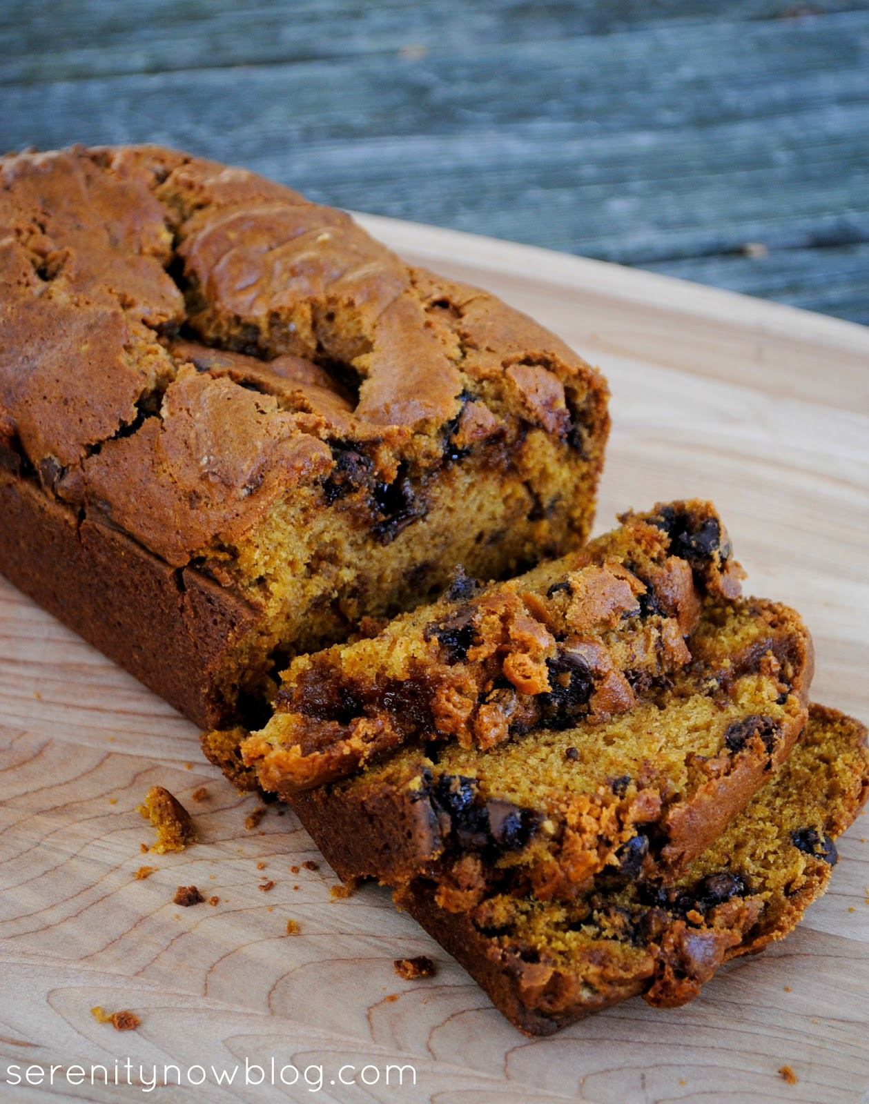 Chocolate Pumpkin Bread
 Serenity Now Chocolate and Butterscotch Chip Pumpkin