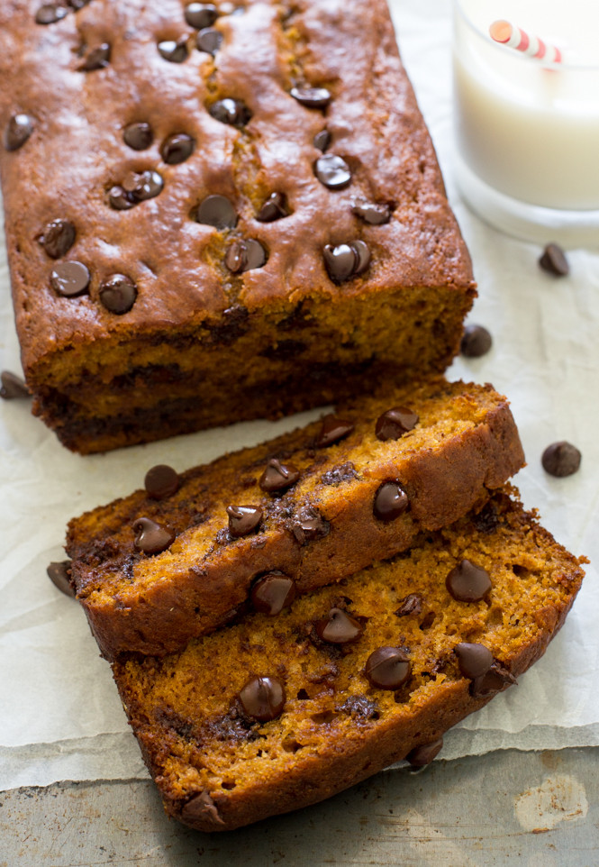 Chocolate Pumpkin Bread
 Chocolate Chip Pumpkin Bread