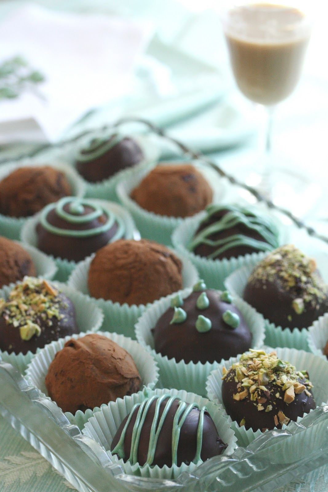 Chocolate Truffle Desserts
 Bailey s Irish Cream Chocolate Truffles Saving Room for