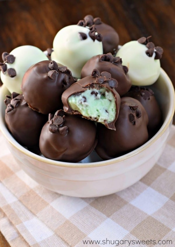 Chocolate Truffle Desserts
 Mint Chocolate Chip Truffles Shugary Sweets