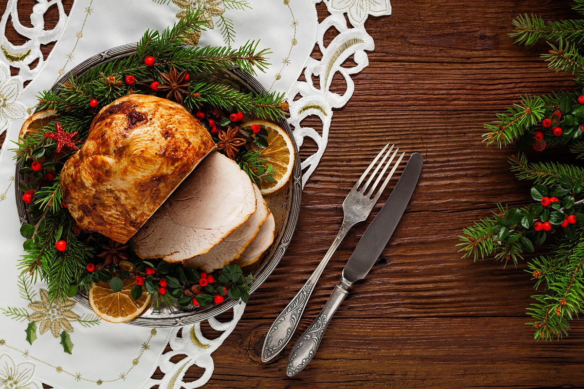 Christmas Ham Dinner
 Miami Restaurants Open on Christmas 2016