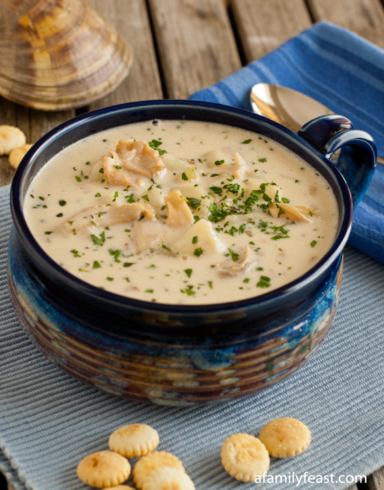 Clam Chowder Soup
 New England Clam Chowder A Family Feast