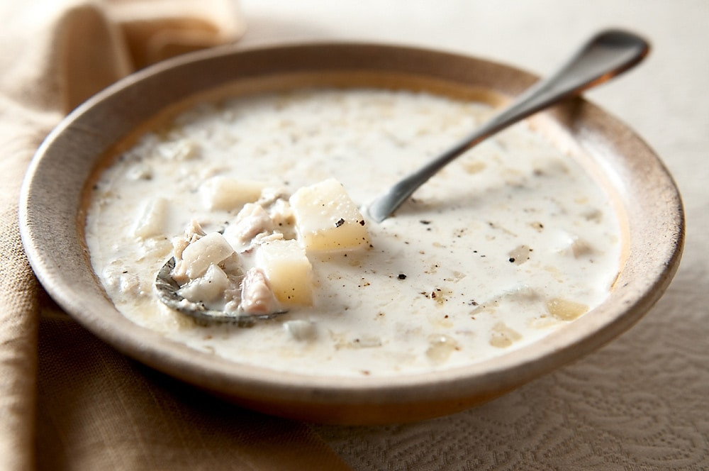 Clam Chowder Soup
 Maine Clam Chowder Recipe