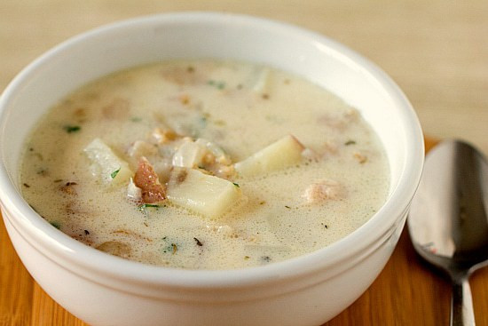 Clam Chowder Soup
 New England Clam Chowder Recipe