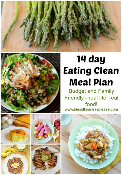 Clean Eating Meal Plan On A Budget
 Eating Clean Meal Plan Spring Summer Menu Bless This Mess