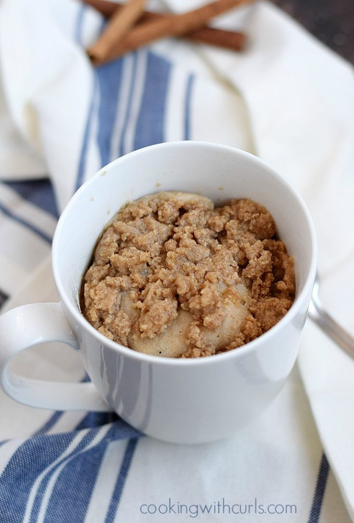 Coffee Mug Cake
 Coffee Cake in a Mug Cooking With Curls