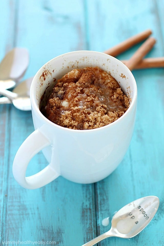 Coffee Mug Cake
 e Minute Coffee Cake in a Mug Yummy Healthy Easy