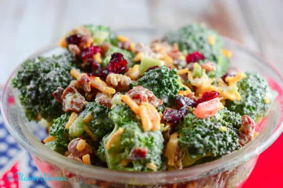 Cold Broccoli Salad
 Broccoli Salad SundaySupper Flavor Mosaic