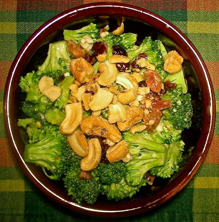 Cold Broccoli Salad
 Basic Cold Broccoli Salad with Blue Cheese Bacon