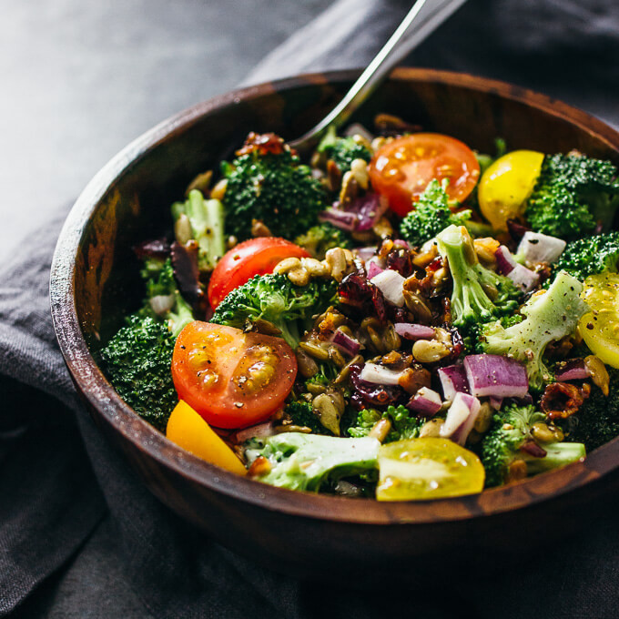 Cold Broccoli Salad
 Cold broccoli salad with bacon and cranberries Savory Tooth