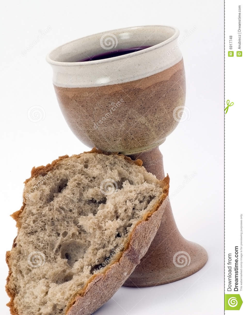 Communion Bread Recipe
 Red Wine And Bread munion Stock Image