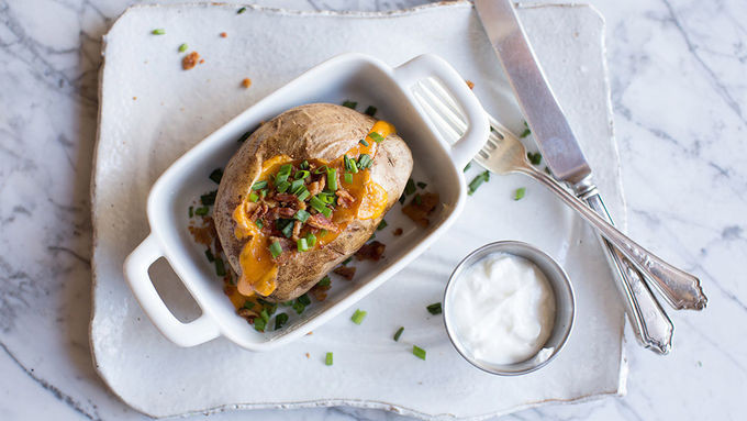 Cook Potato In Microwave
 Microwave Loaded Baked Potato recipe from Tablespoon