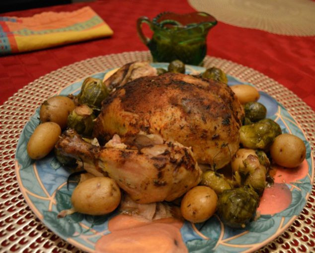 Cook Whole Chicken In Crock Pot
 Herbed Whole Chicken Slow Cooker Recipe Family Focus Blog