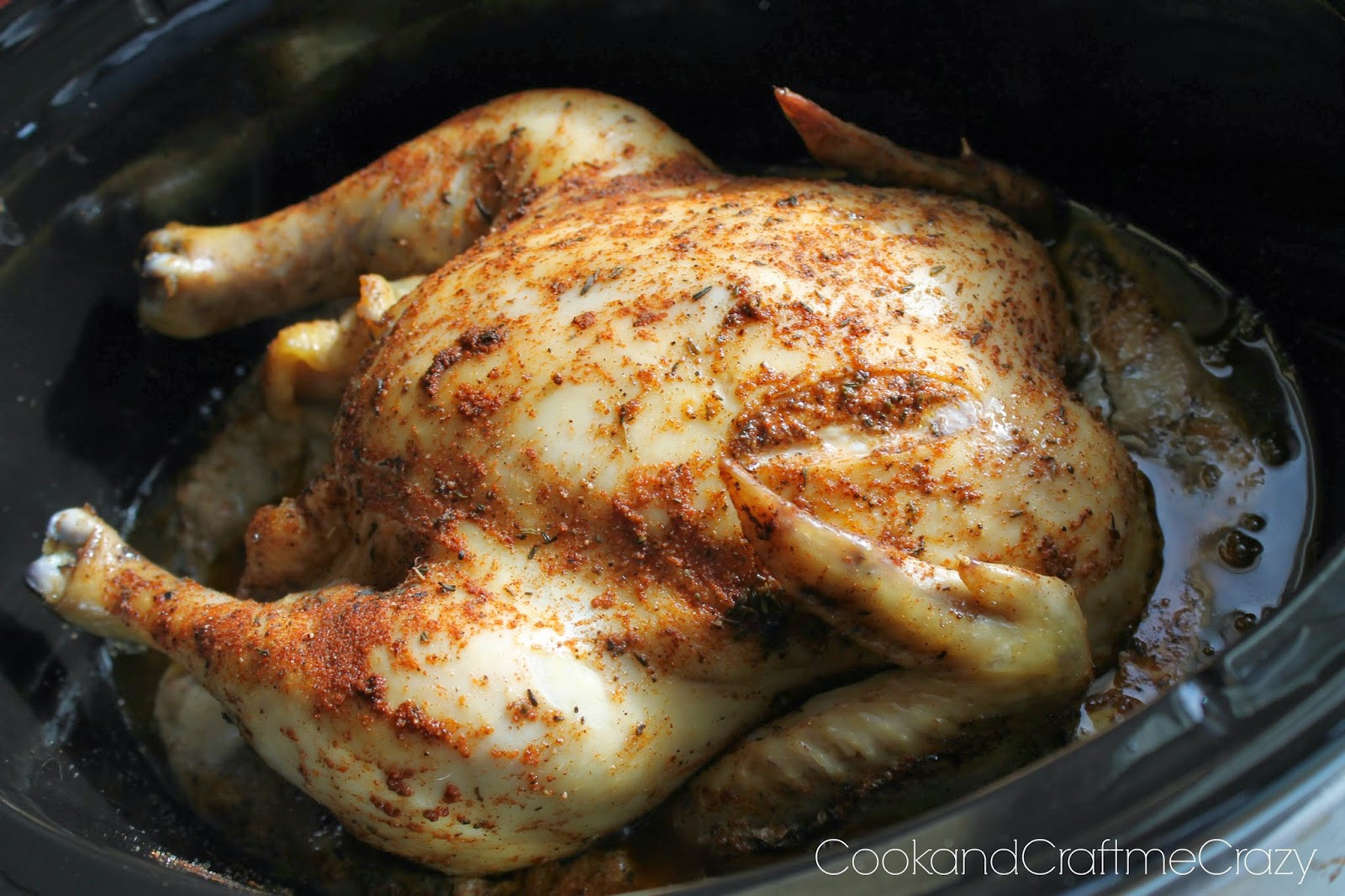 Cook Whole Chicken In Crock Pot
 Cook and Craft Me Crazy Crock Pot Roasted Chicken